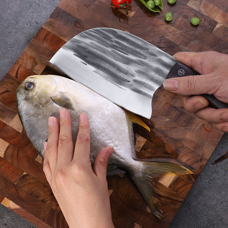 Couperet de Cuisine Forgé — Manche Bois