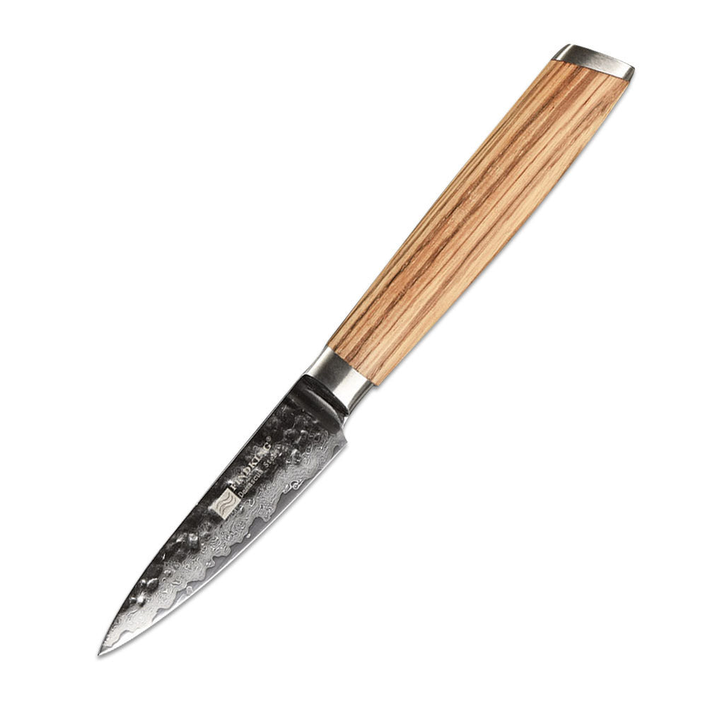 Set de 4 Couteaux Damas — Manche Bois Zébré