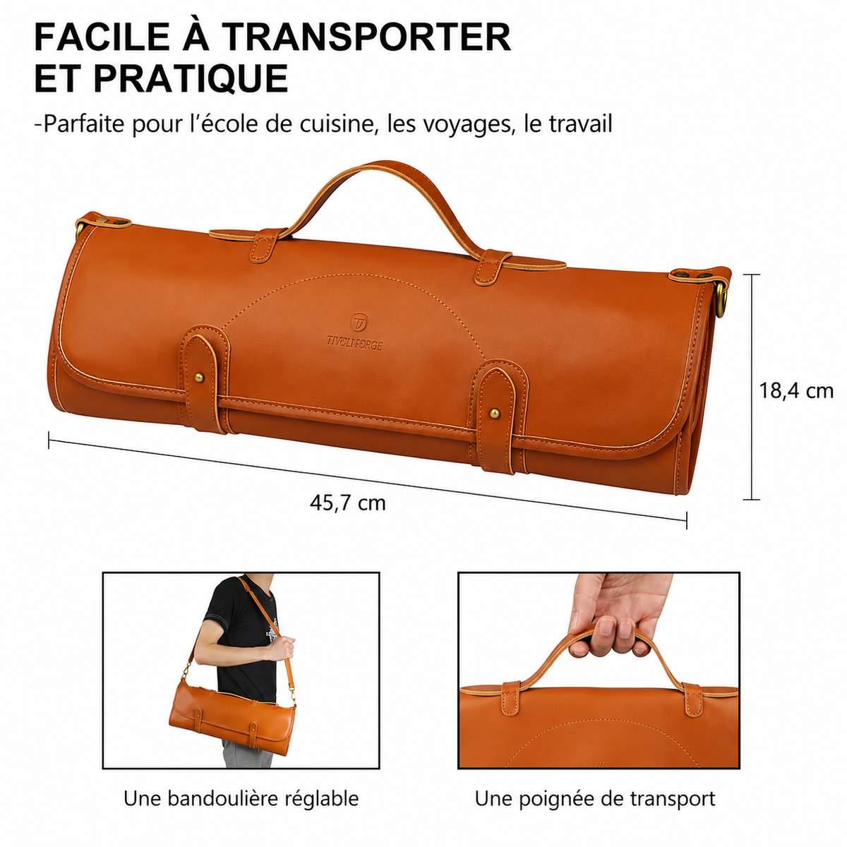 Étui de Transport pour Couteaux — 10 Compartiments