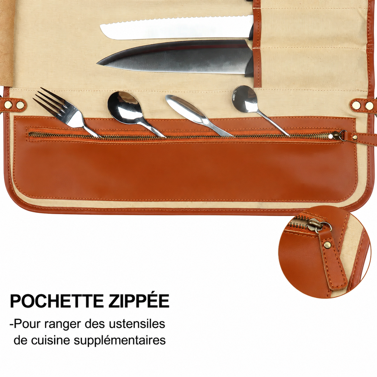 Étui de Transport pour Couteaux — 10 Compartiments