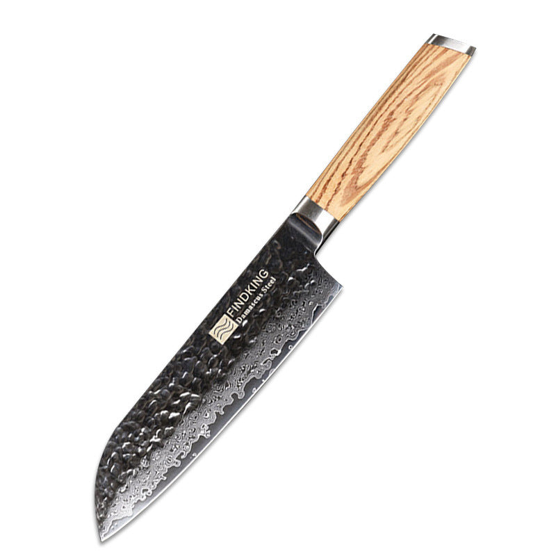 Set de 4 Couteaux Damas — Manche Bois Zébré