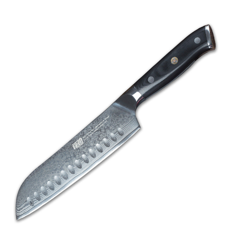 Couteau Santoku Damas — Manche G10