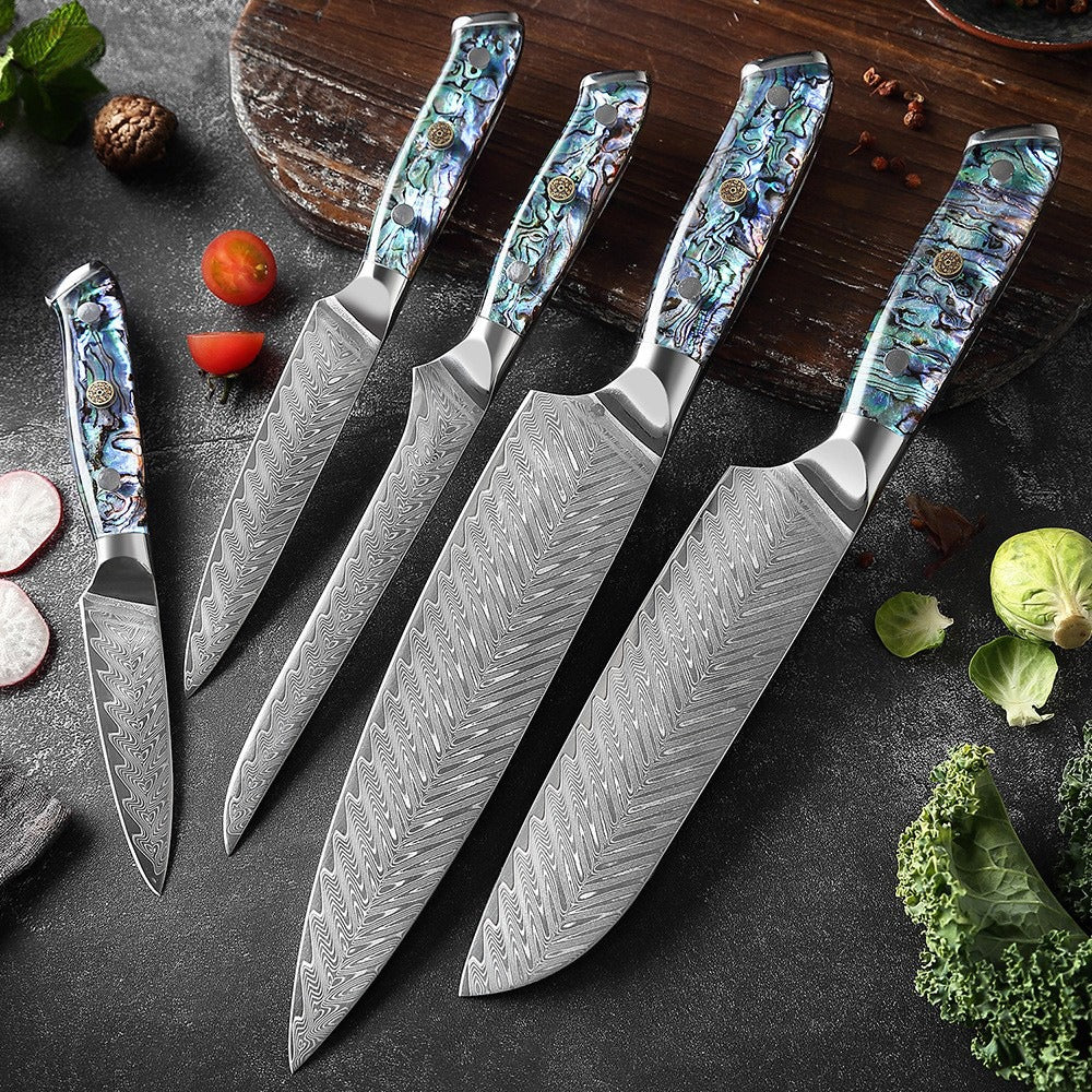 Couteau de Chef Damas — Manche Nacre