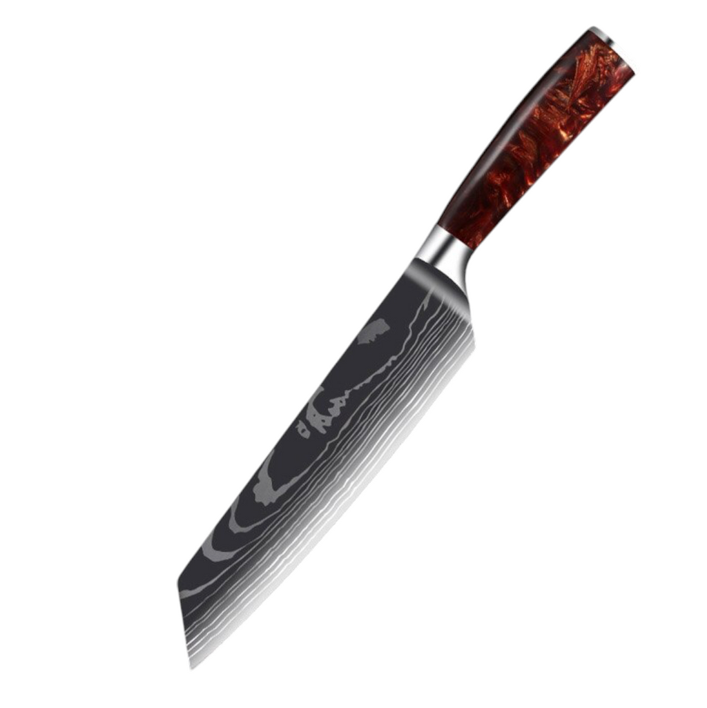 Set de Couteaux de Cuisine — Acier Inoxydable Carbone