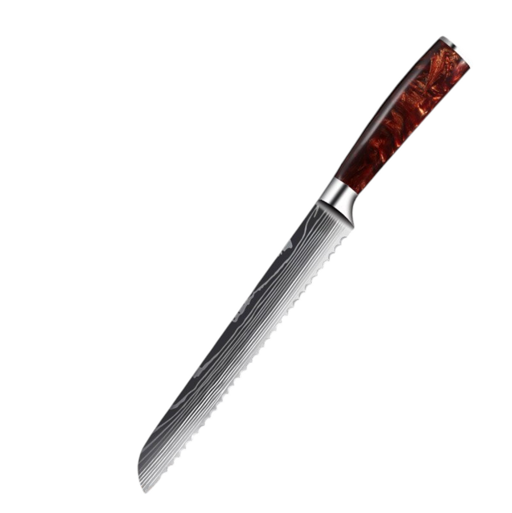 Set de Couteaux de Cuisine — Acier Inoxydable Carbone