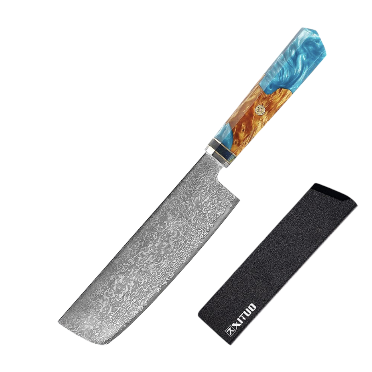 Couteau de Chef Damas VG10 — Manche Bois