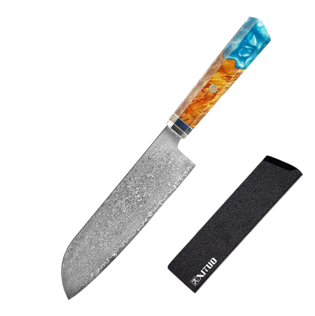 Couteau de Chef Damas VG10 — Manche Bois