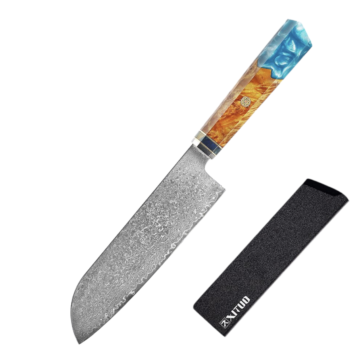 Couteau de Chef Damas VG10 — Manche Bois