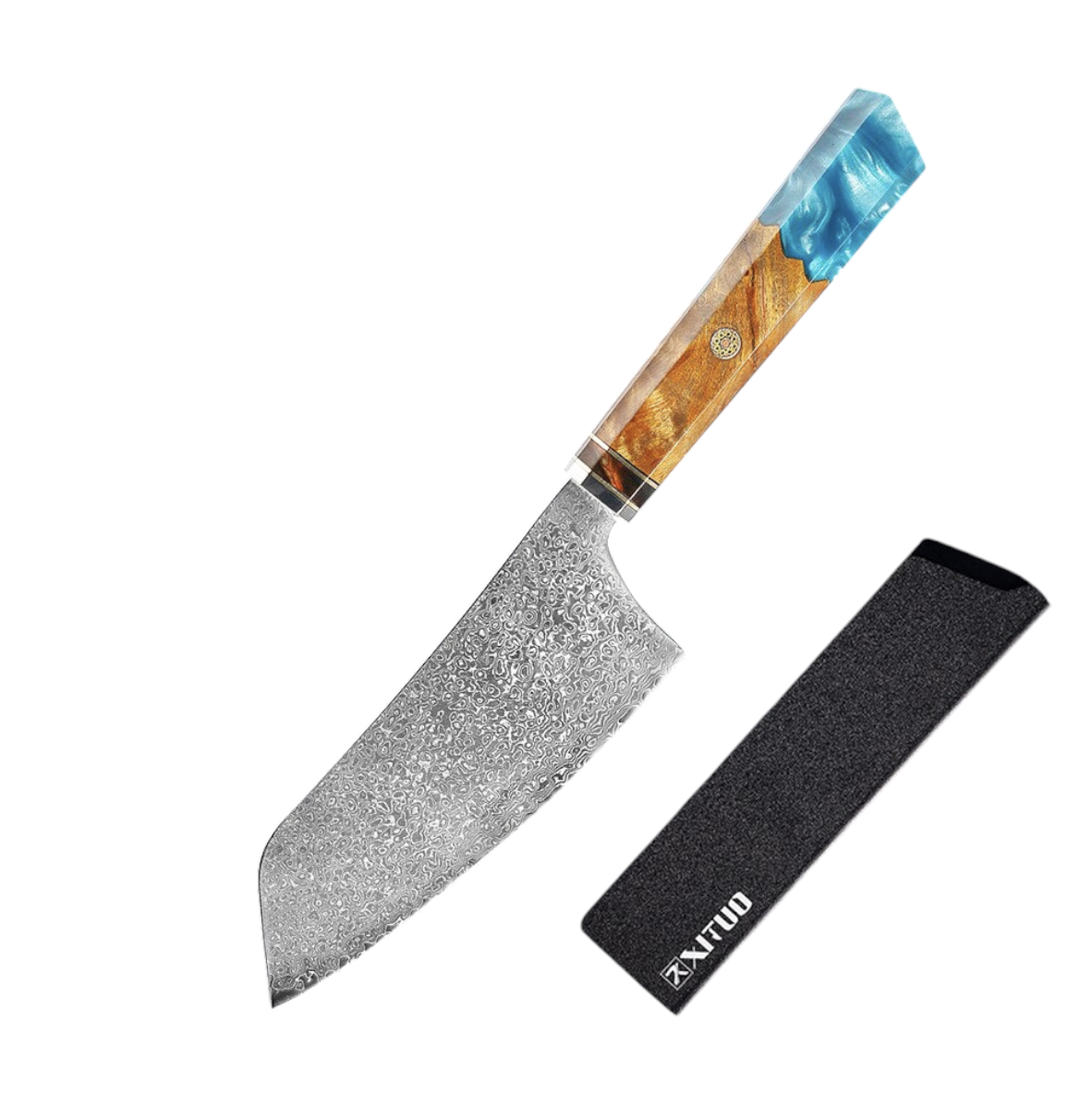 Couteau de Chef Damas VG10 — Manche Bois