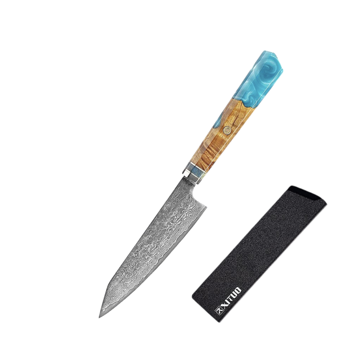 Couteau de Chef Damas VG10 — Manche Bois