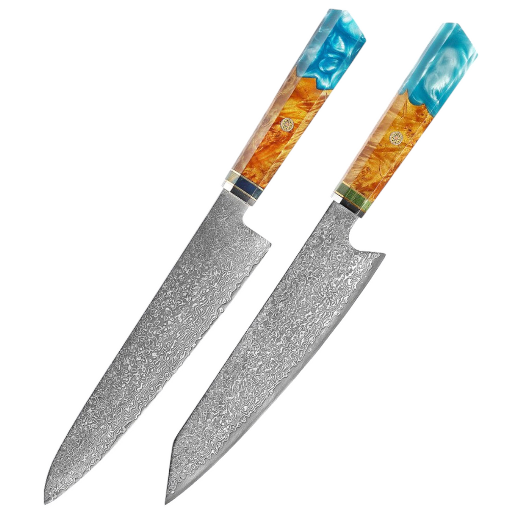 Couteau de Chef Damas VG10 — Manche Bois