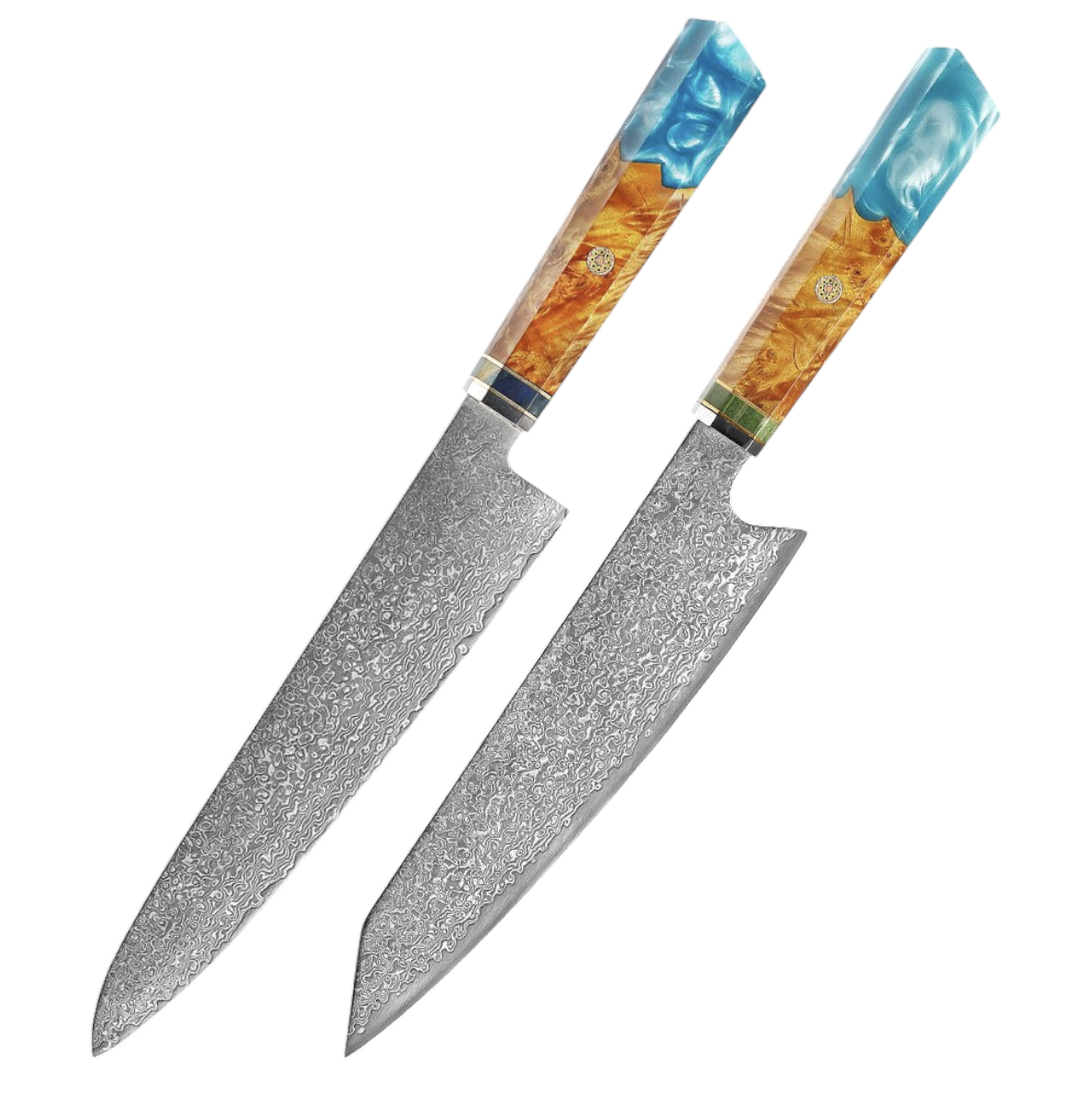 Couteau de Chef Damas VG10 — Manche Bois