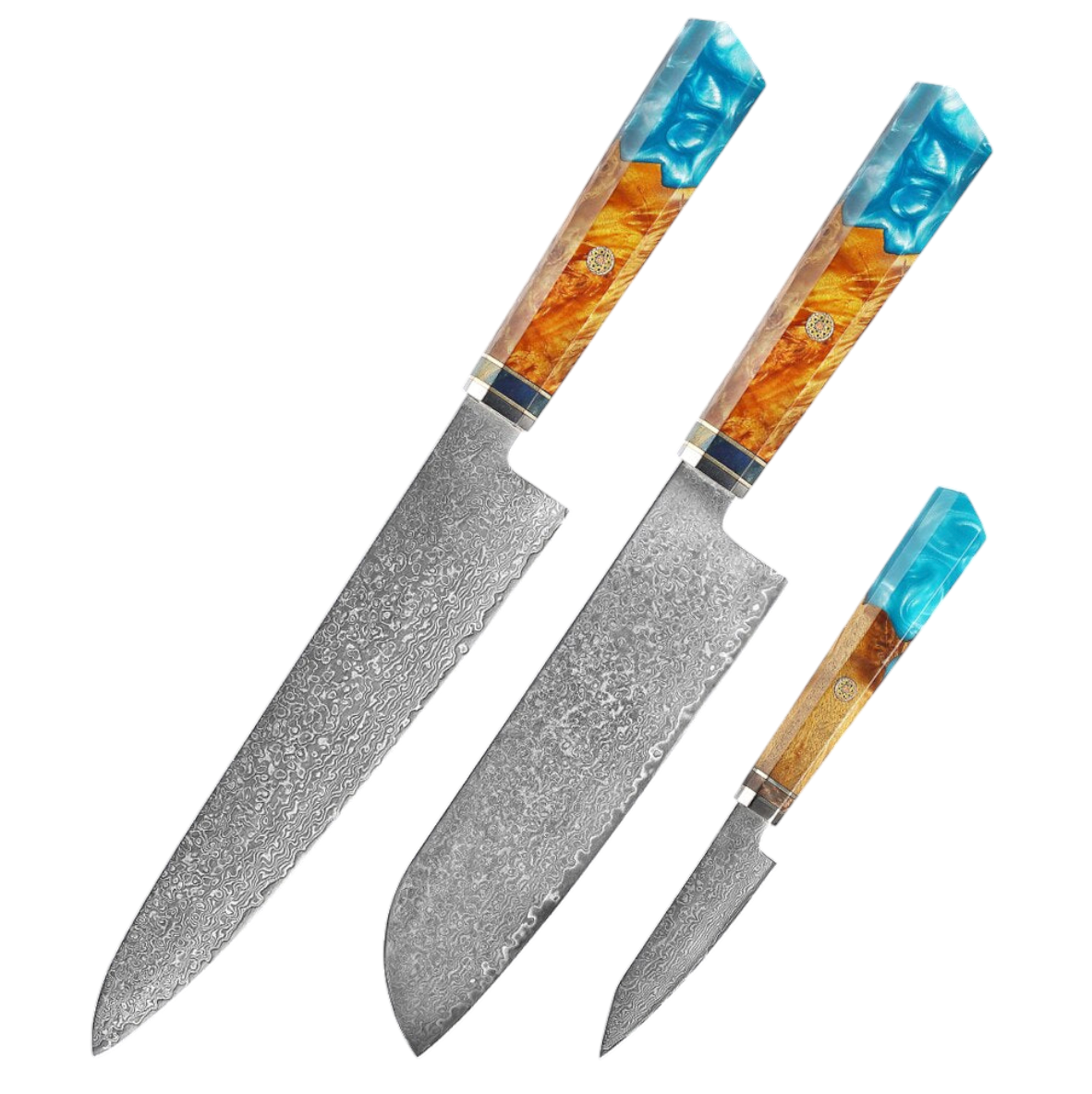Couteau de Chef Damas VG10 — Manche Bois