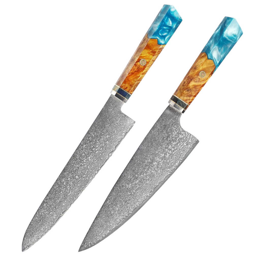 Couteau de Chef Damas VG10 — Manche Bois