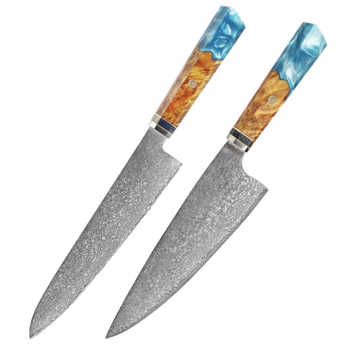 Couteau de Chef Damas VG10 — Manche Bois