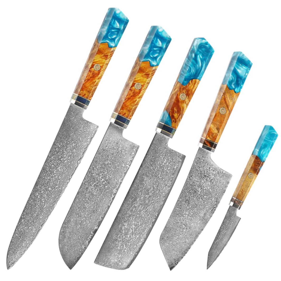Couteau de Chef Damas VG10 — Manche Bois