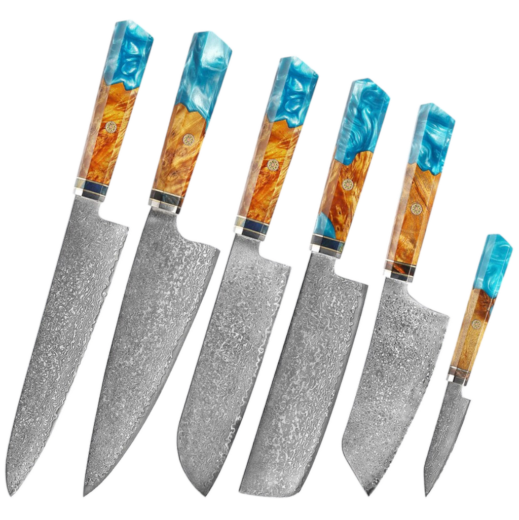 Couteau de Chef Damas VG10 — Manche Bois