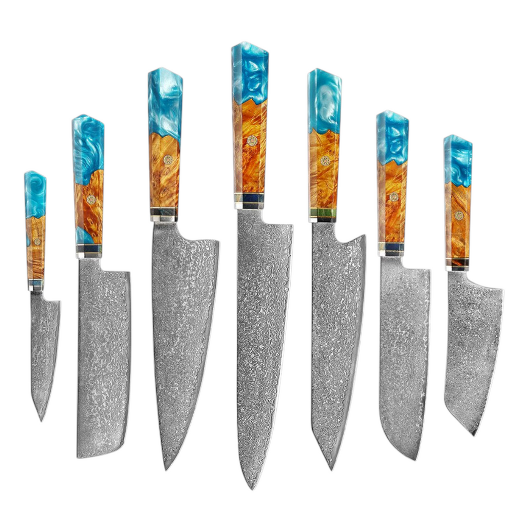 Couteau de Chef Damas VG10 — Manche Bois