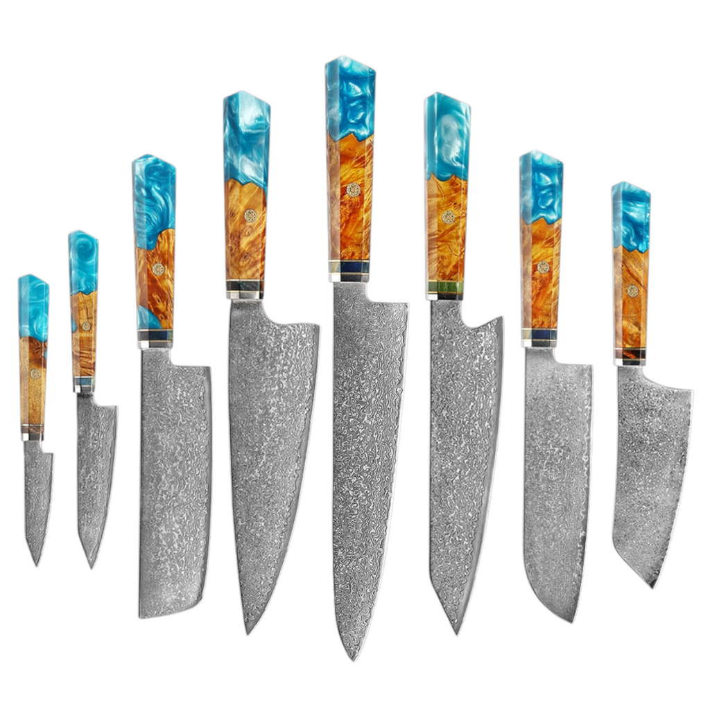 Couteau de Chef Damas VG10 — Manche Bois