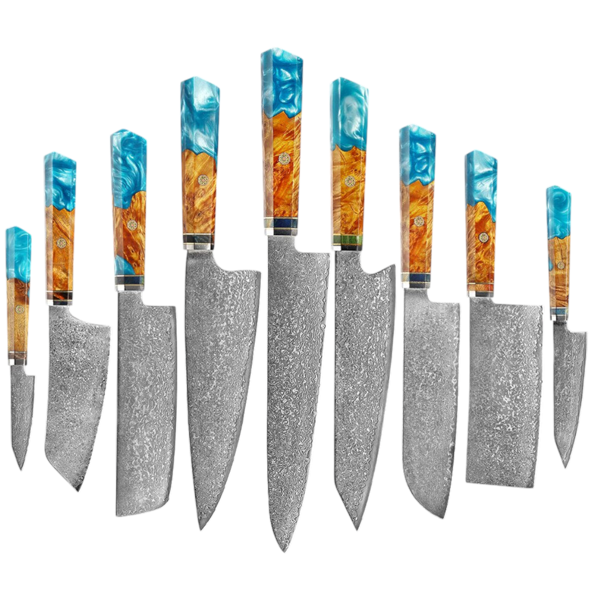 Couteau de Chef Damas VG10 — Manche Bois