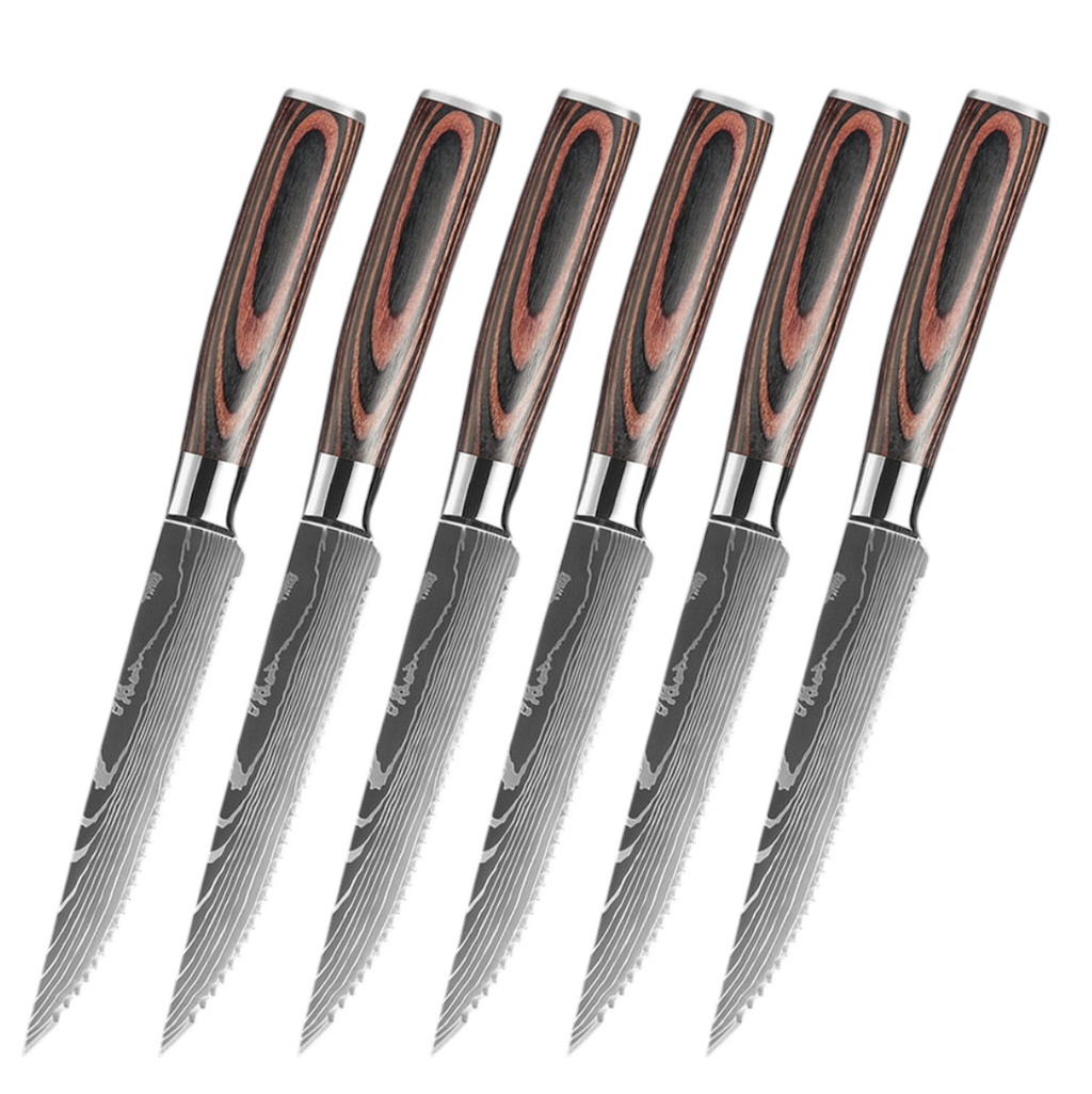 Set de Couteaux à Steak — Lame Dentelée