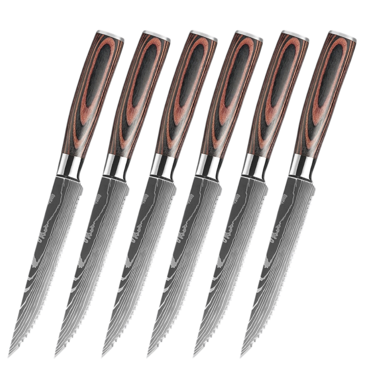 Set de Couteaux à Steak — Lame Dentelée