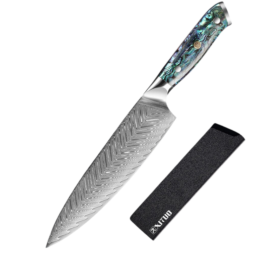 Couteau de Chef Damas — Manche Nacre