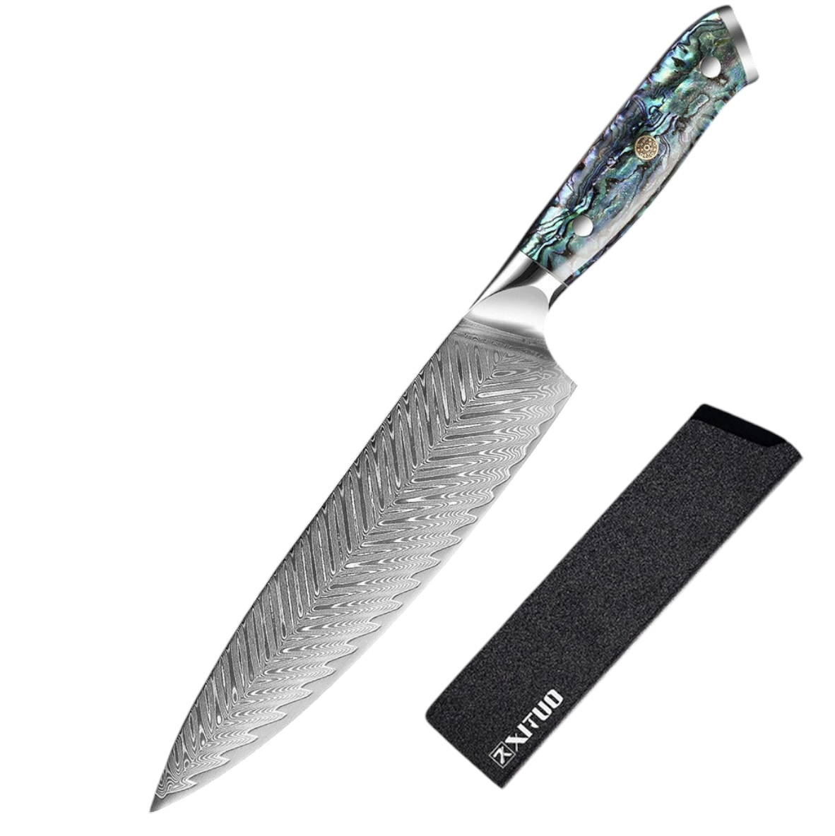 Couteau de Chef Damas — Manche Nacre