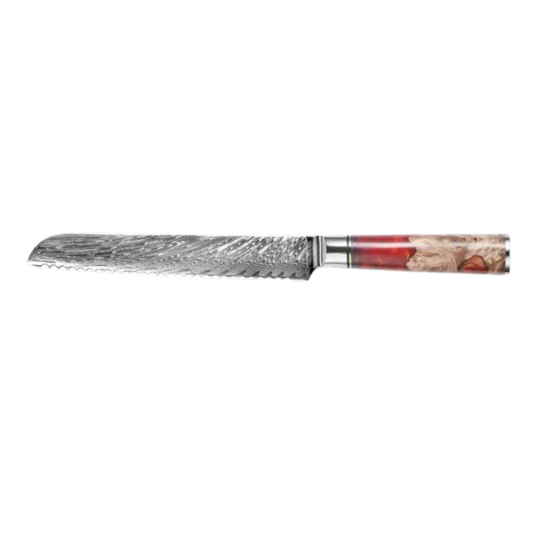 Set de Couteaux VG10 — Manche Résine Rouge