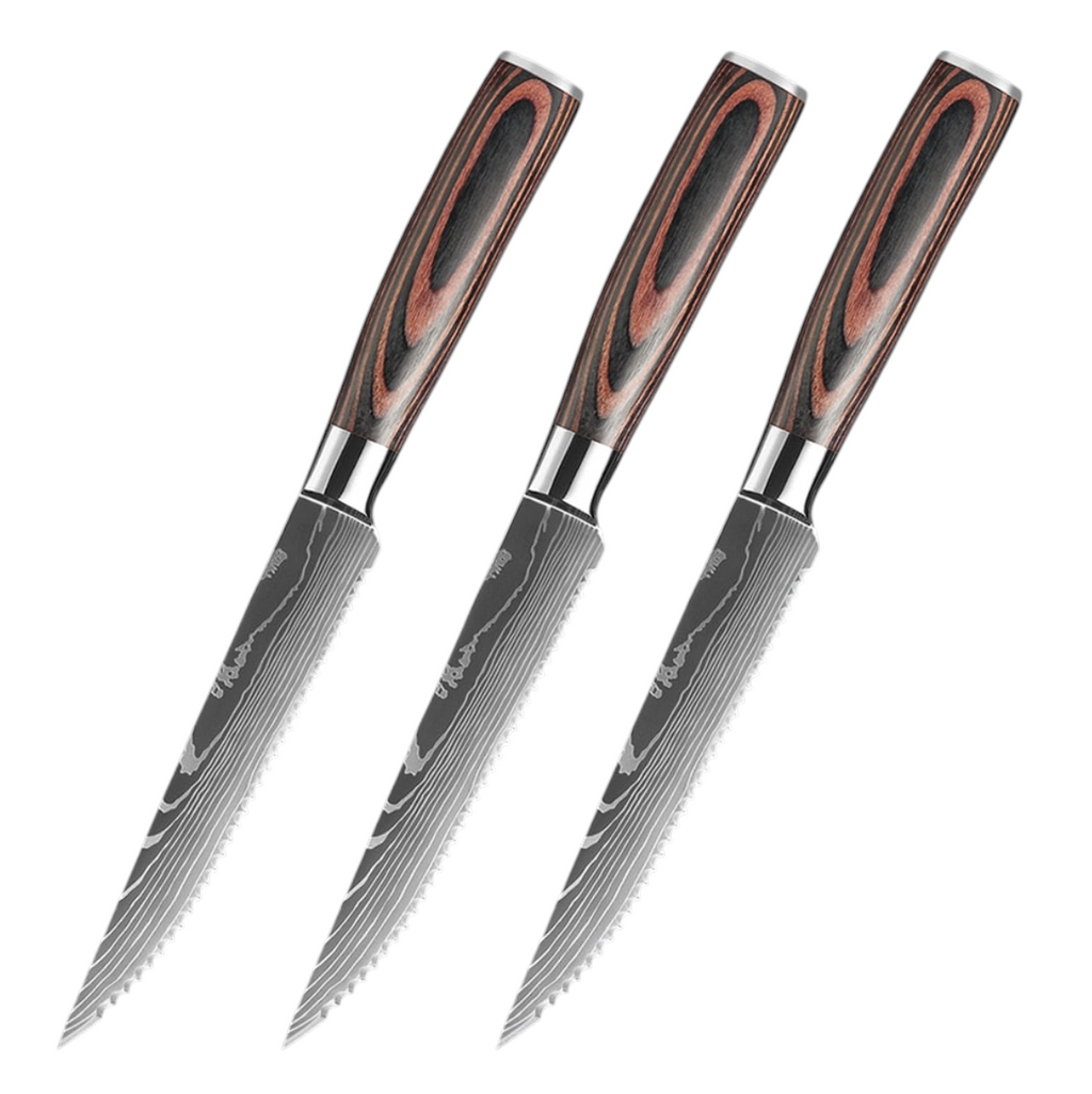 Set de Couteaux à Steak — Lame Dentelée