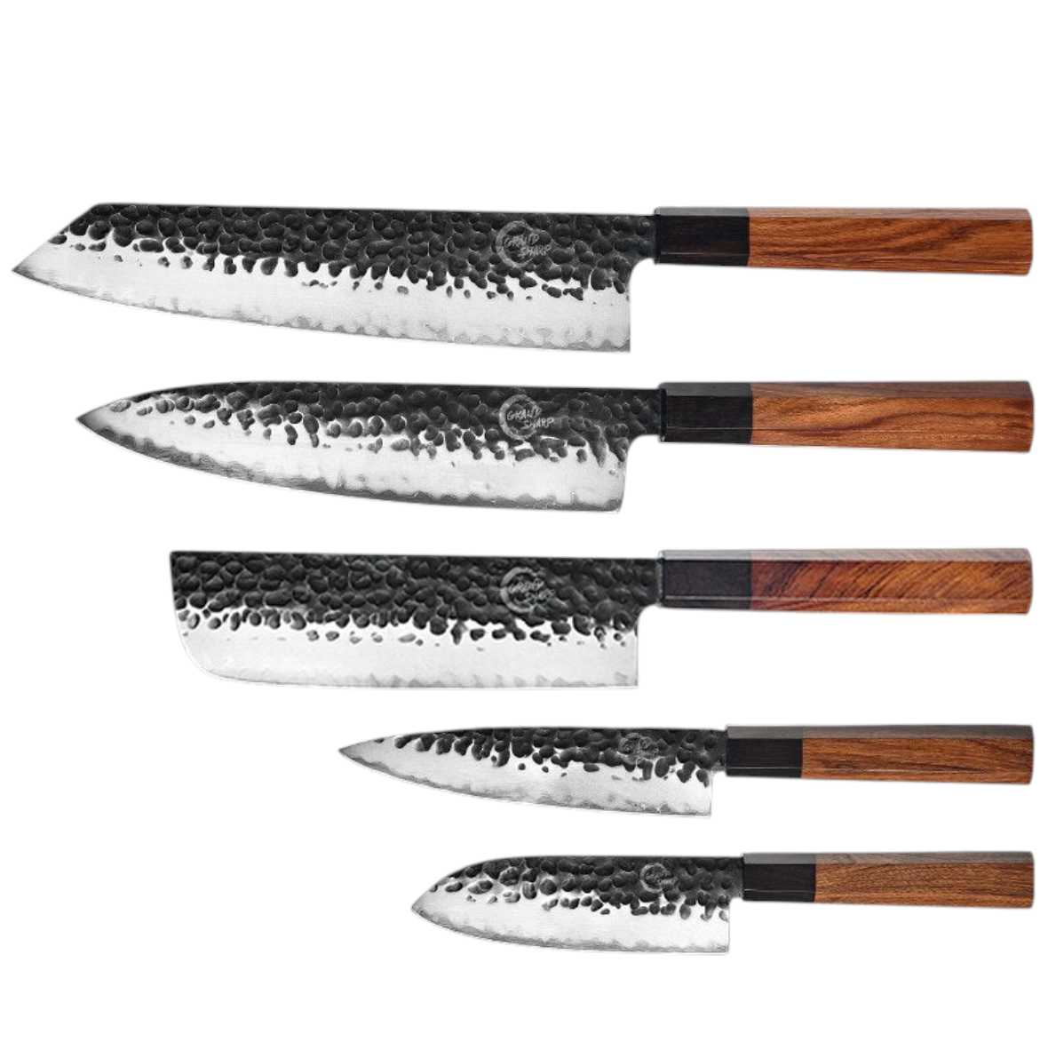 Set de Couteaux de Chef AUS-10 — Manche Bois d'Afrique