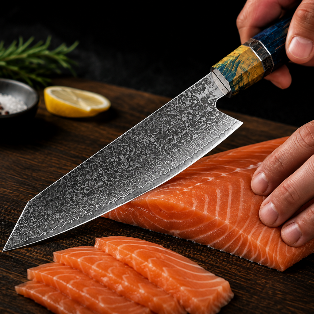 Couteau Santoku Damas VG10