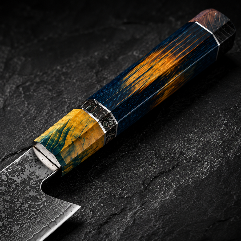Couteau Santoku Damas VG10
