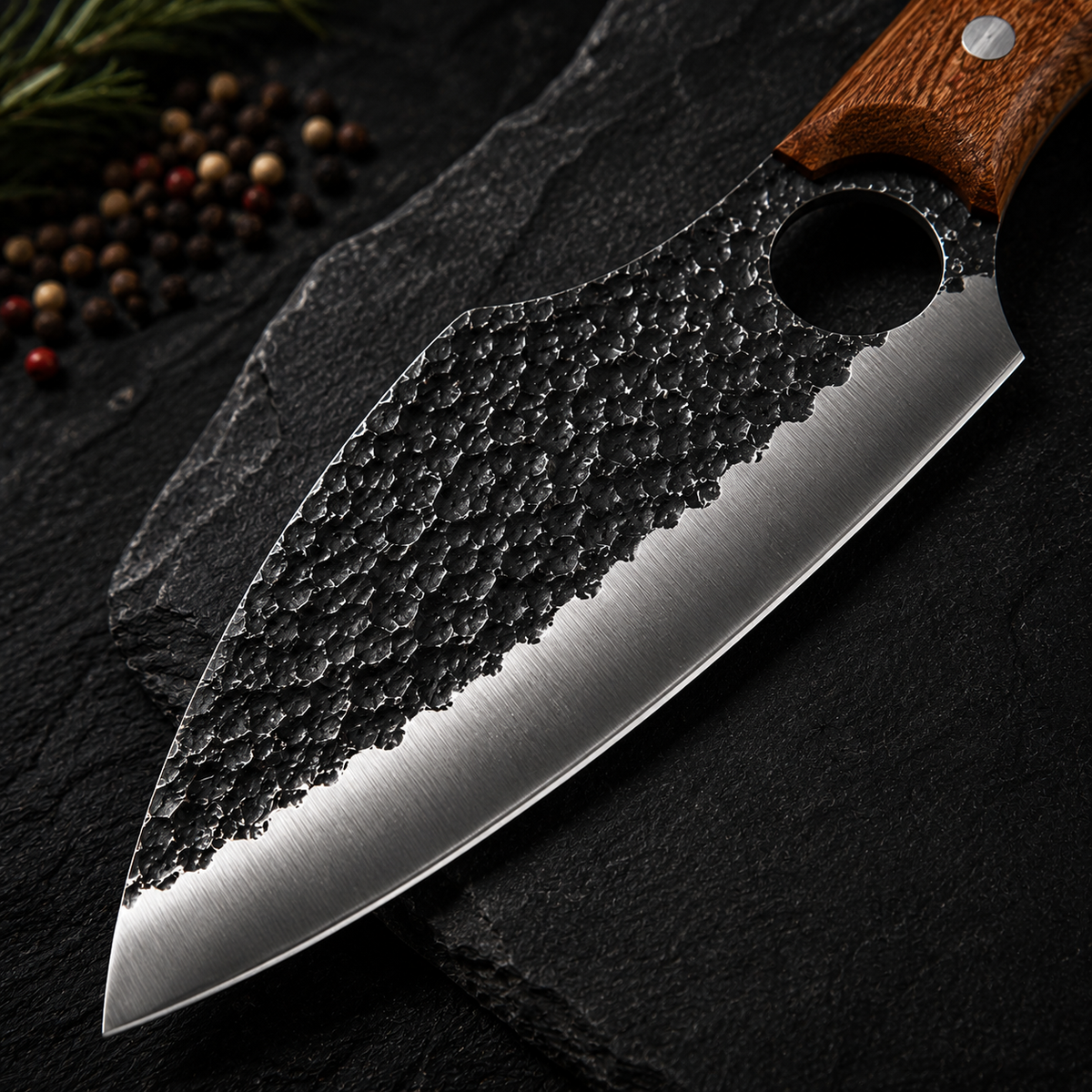 Couteau de Cuisine Portable — Acier Inoxydable Carbone