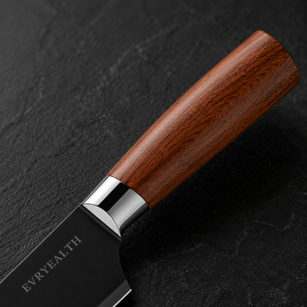 Set de 6 Couteaux — Manche Bois, Coffret Cadeau