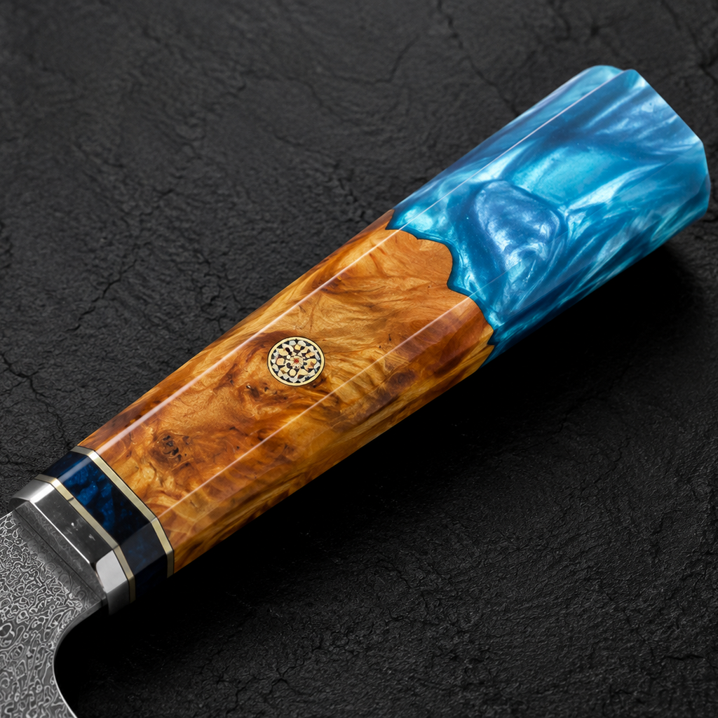 Couteau de Chef Damas VG10 — Manche Bois