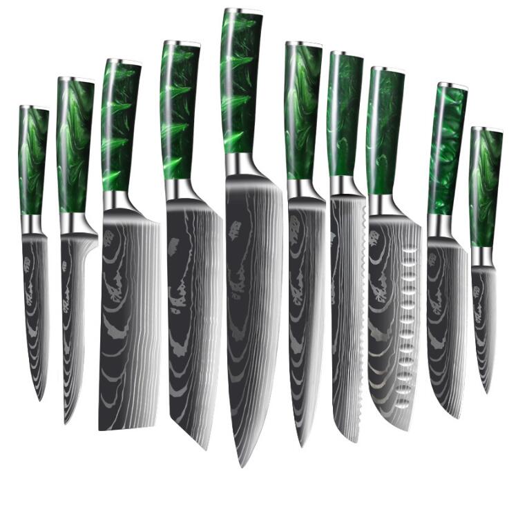 Set de 10 Couteaux — Collection Complète